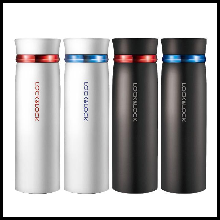 LocknLock Termos Air Minum Feather Ring 450ML (LHC4131BKB) - Black Blue