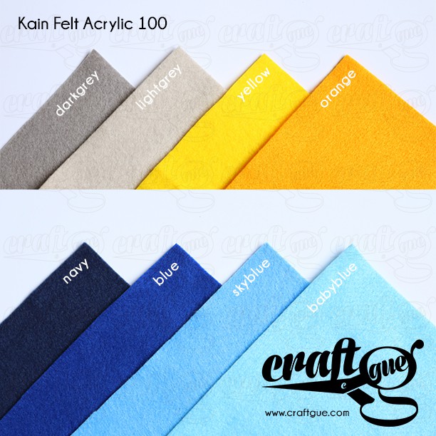 Kain Felt Acrylic 100 (Ukuran 30x30cm)