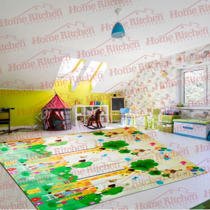 Playmat Matrass Tikar Lipat Shimano Original matras anak bayi FREE BAG 180x200 KHUSUS EKSPEDISI-ZOO