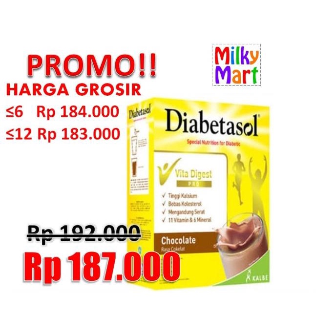 

Diabetasol 1000 gr / 1000gram Vanila / Coklat | Minuman