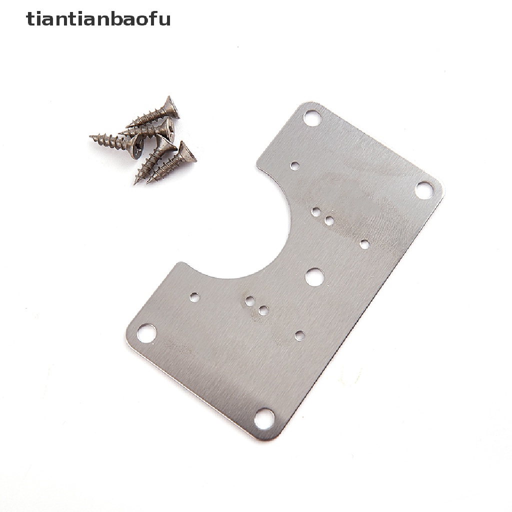 [tiantianbaofu] Hinge Repair Plate With Mounting Screws For Repairing Furniture Door Hinge Parts Boutique