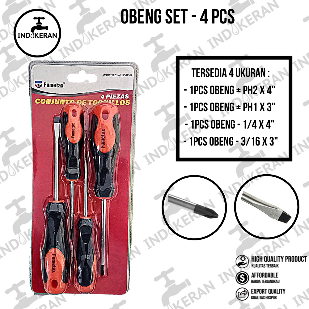 INDOKERAN - Obeng Set - 4 Pcs