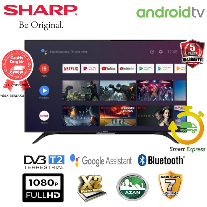 TV LED SHARP 2T-C50BG1I (ANDROID TV / FULL HD) - 50 INCH