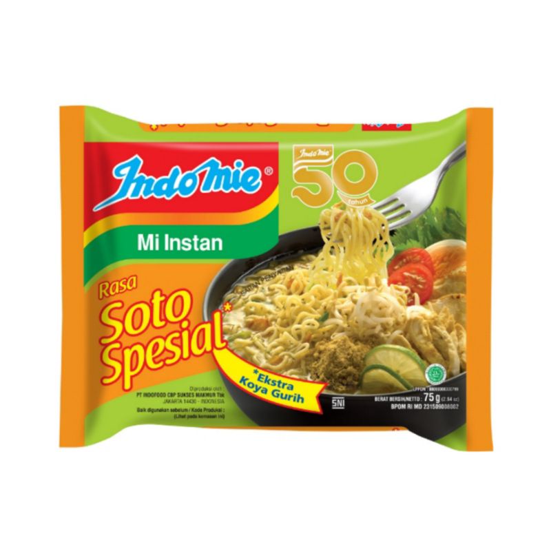 

Indomie Mi Instan Soto Spesial 75 g