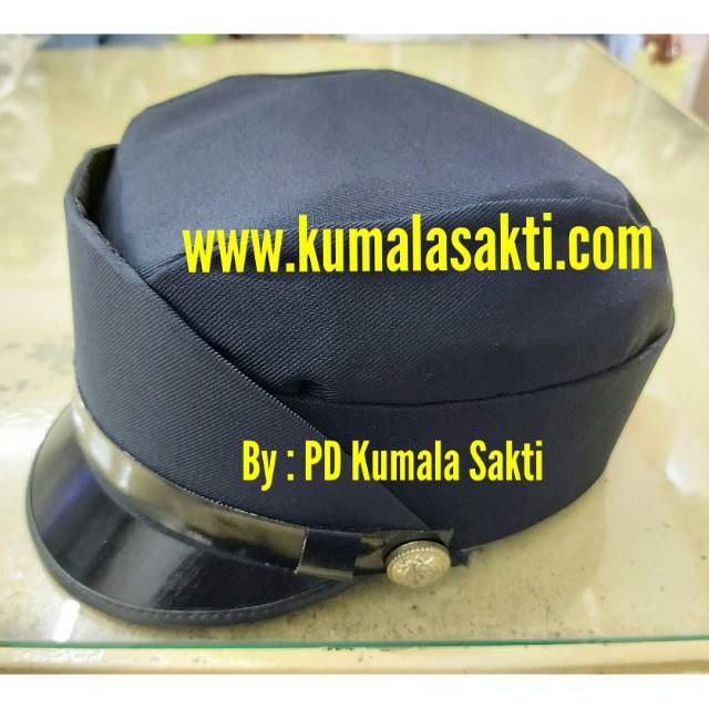 Topi Pet Polwan Biru | Topi Pet Security Wanita|Topi Pet Dishub wanita-Pet Satpam-Pet Security-Topi Satpam-Topi Security-Pet Polwan-Borgol-Masker