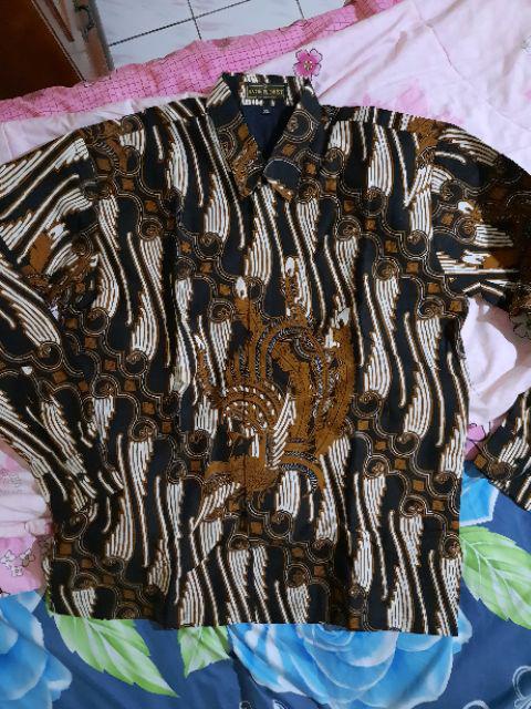 Liris Ageng Semitulis Kemeja Batik Pria Full Furing Bahan Katun Primisima Semitulis