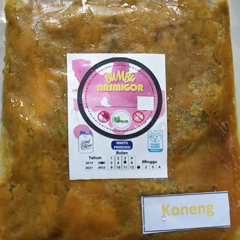 

Bumbu Vegan Nasmigor Koneng