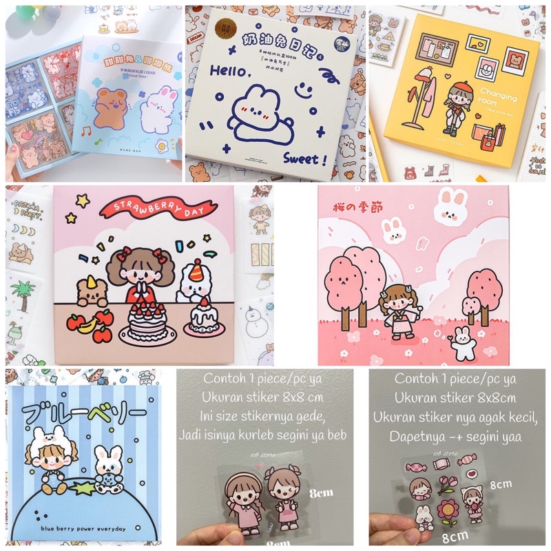 1 Lembar Stiker Aesthetic Tumblr Hp / Stiker Lucu Telado-3