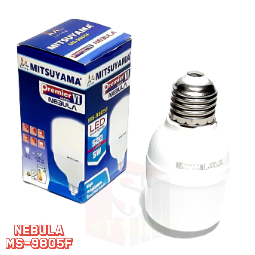 Bohlam Fitting LED 5 Watt Super Terang Cahaya Putih Hemat Energy MS-9805F