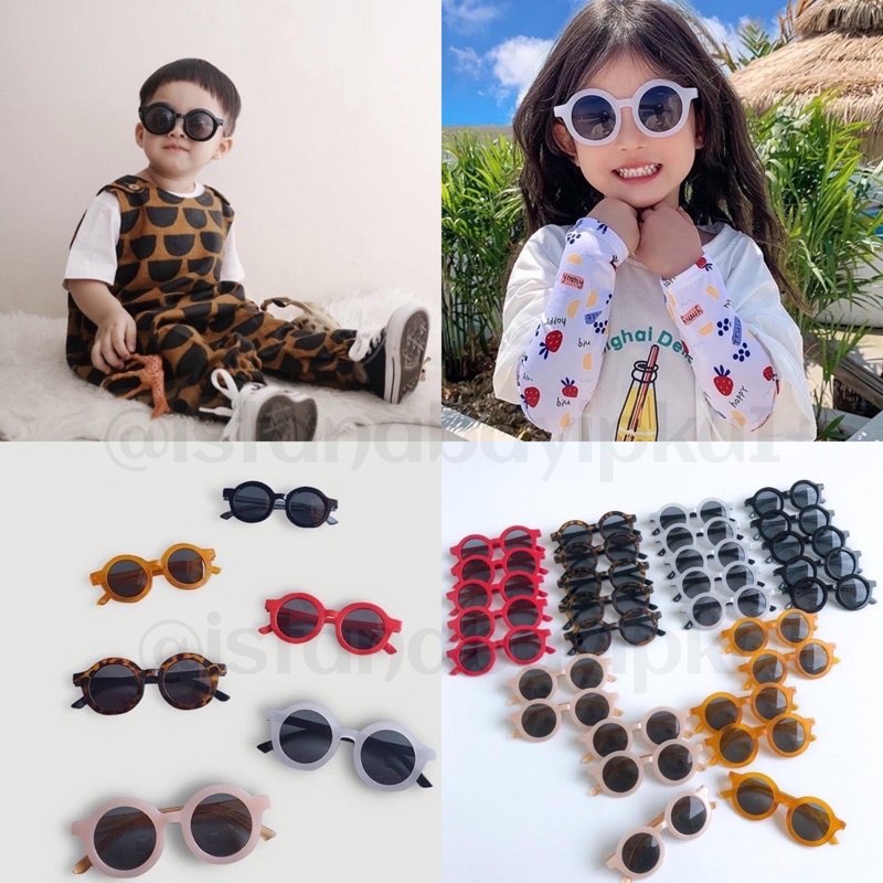 Kacamata anak/Kacamata Vintage 1-7 tahun-RETRO ORANGE