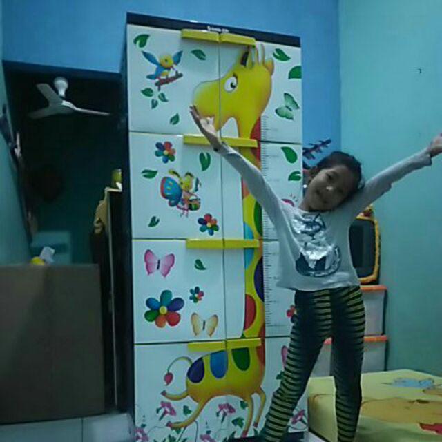 Lemari Plastik Lemari Pakaian Homey Premium Jerpah Susun 4 (jumbo)
