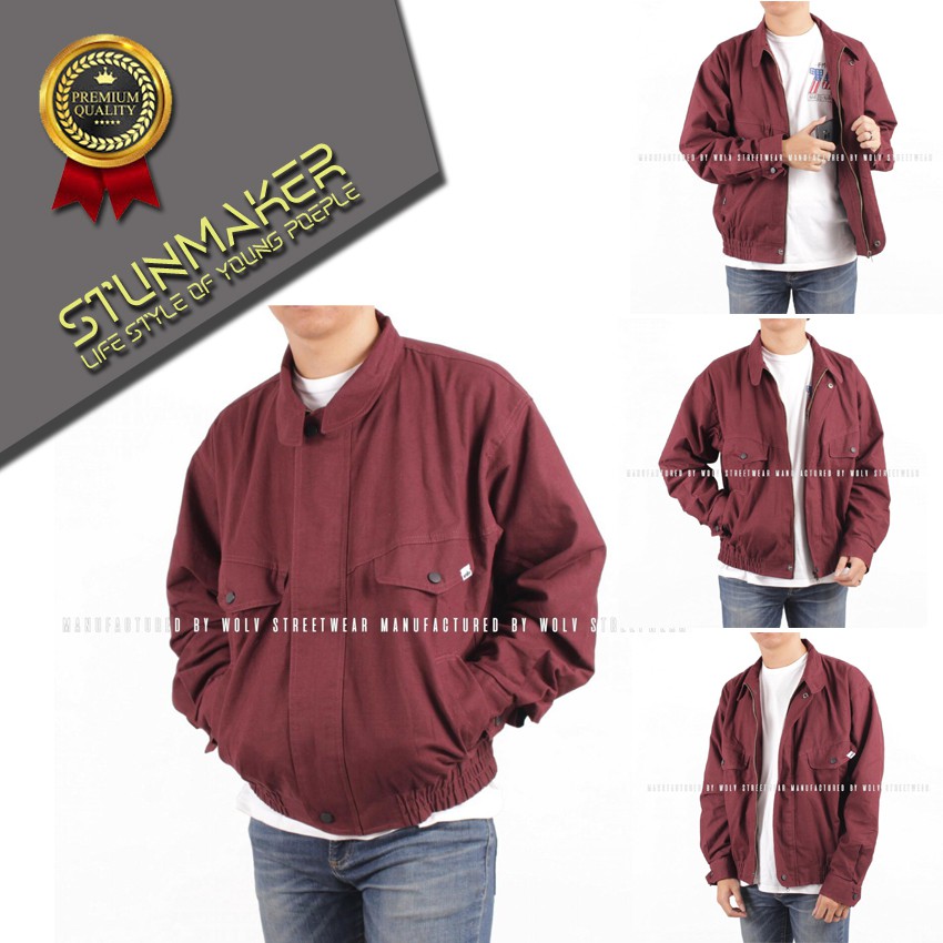 [ FLIGHT MAROON ] Jaket flight jaket pilot jaket premium jaket original warna maroon wolvstreetwear
