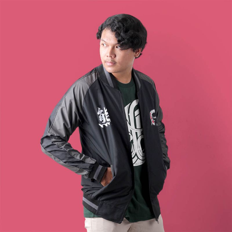 Jaket Sukajan Baseball Keren Stylish Premium Original Terbaru Motif Ikan | Jaket Sukajan Jepang Japang Cosplai Pria Wanita