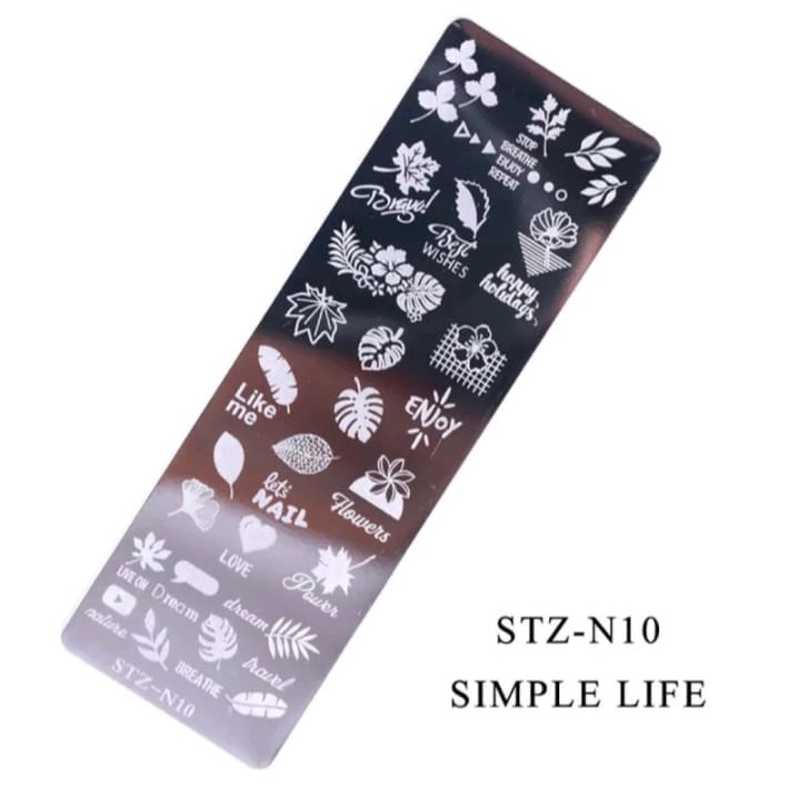 STZ STAMPING PLATE STAMP PLATE NAIL ART / HIASAN STAMPING GEL  PLAT BESI STAMP NAIL POLISH