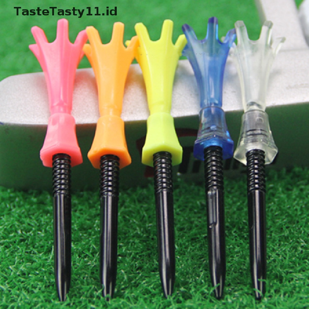 4 Pcs TasteTasty ​Set Holder Tee Bola Golf Bahan Plastik Tinggi Adjustable