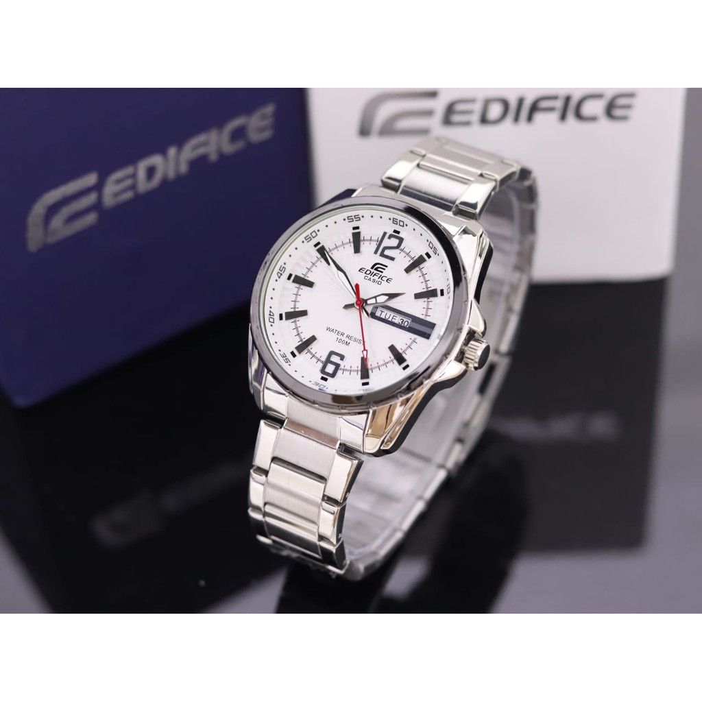 EDIFICE CASIO RANTAI EFR 501 WATER PROOF JAM TANGAN PRIA SIMPLE FORMAL CASUAL ELEGANT JAM COWOK TERBARU