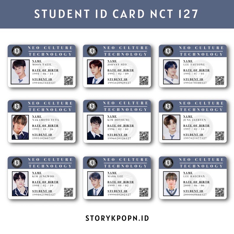 

STUDENT ID CARD NCT 127