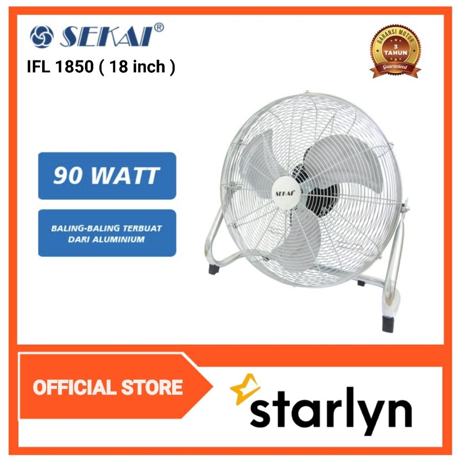 Jual Sekai Floor Fan Inch Ifl Kipas Angin Lantai Ifl