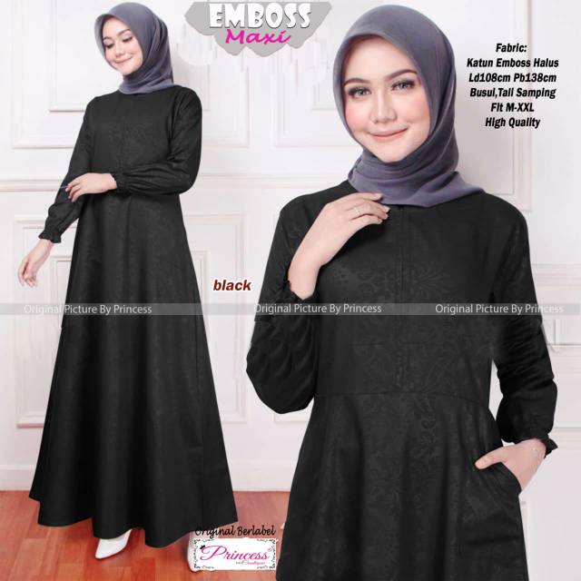 DRESS // EMBOSS MAXI // MAT KATUN EMBOSS