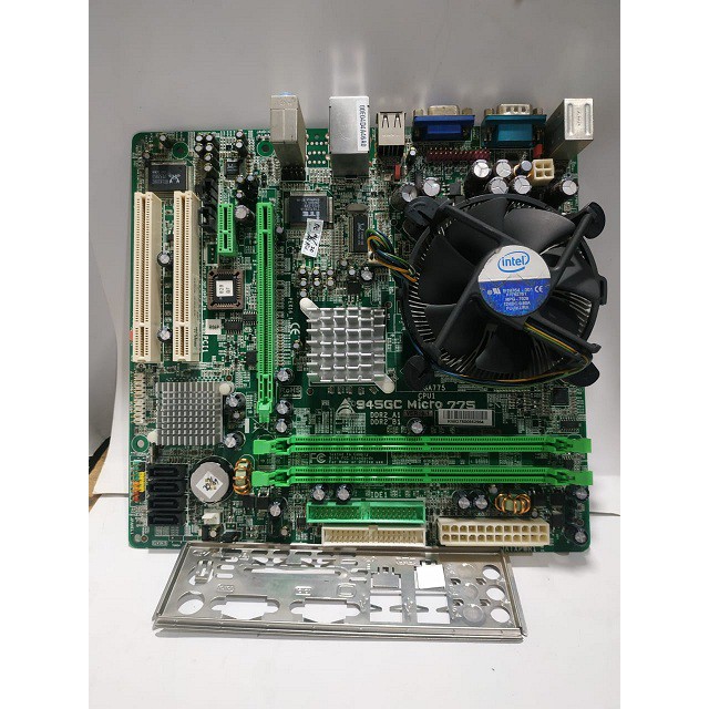 Mobo +Processor Dualcore+Fan