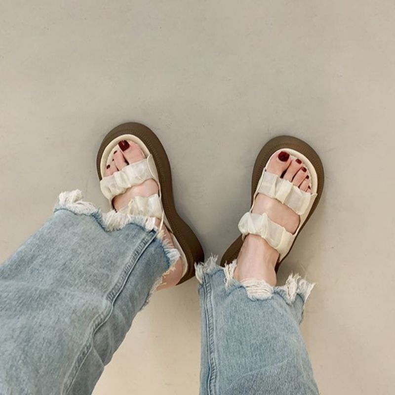 MYSTYLE Viola Korea Design  Sandal Wedges Fashion Wanita Import