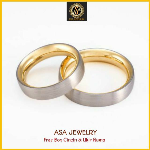 Cincin kawin cincin nikah cincin couple Emas dan Palladium