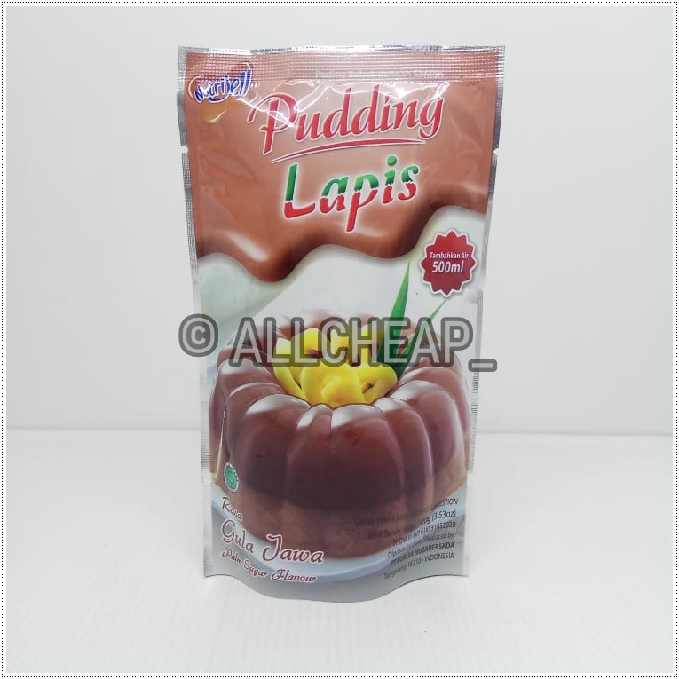 nutrijel PUDING lapis rasa GULAJAWA palm sugar flavour 100gr (3.53oz)