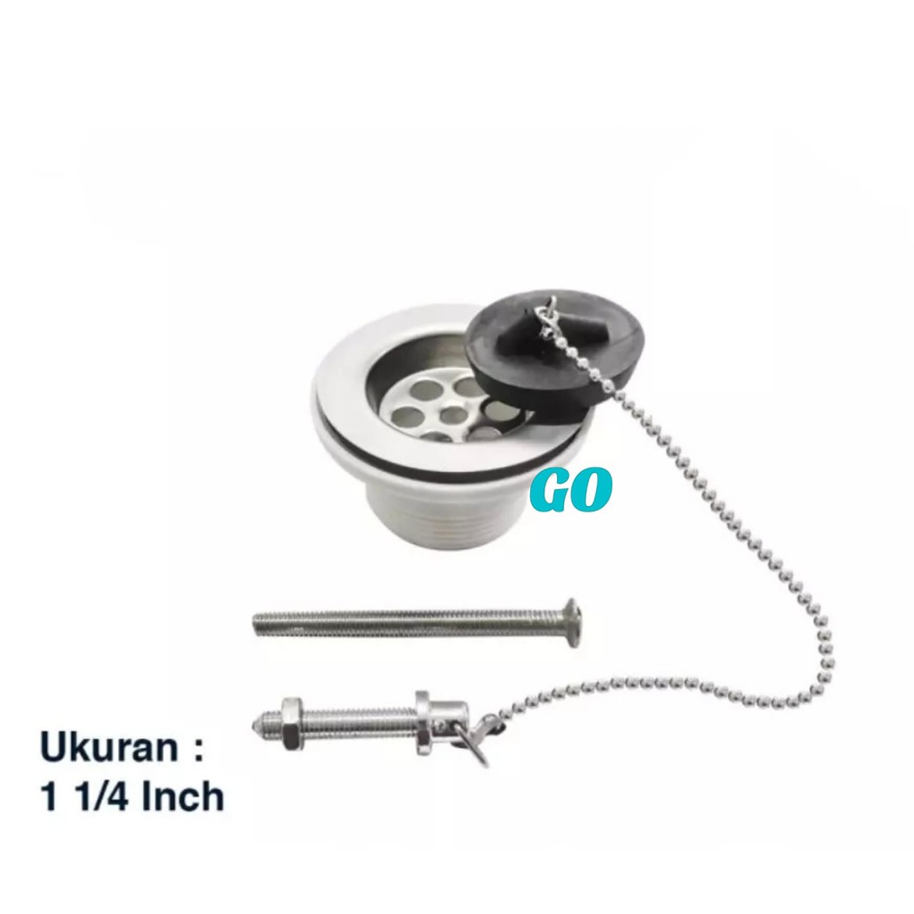 Kepala Afur 1 1/4 Inch - Kepala Afur Wastafel - Kepalal Afur Saringan Bak Cuci Piring