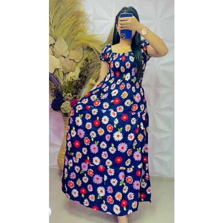 Daster kasandra long/Dress canda pendek bali daisy warna