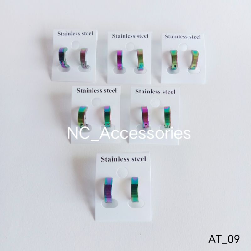 ANTING TINDIK TITANIUM PELANGI PRIA DAN WANITA  AT_09