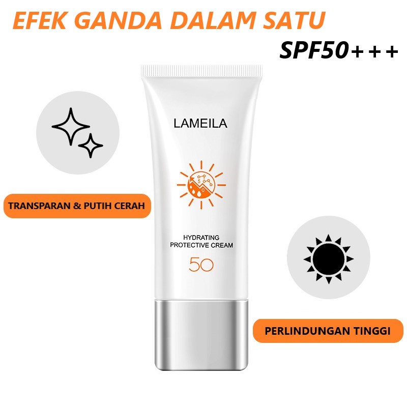 LAMEILA UV CREAM SPF50+++ HYDRATING PROTECTIVE CREAM KODE 3058