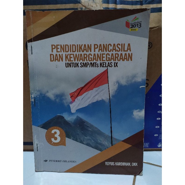 Buku Pkn kelas 9/IX  SMP penerbit erlangga