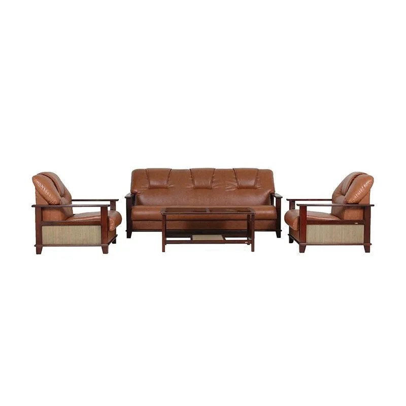 Kursi tamu kayu asli 1 set Ligna Palermo (311 + meja tengah kaca) Sofa kayu Sofa set sofa minimalis