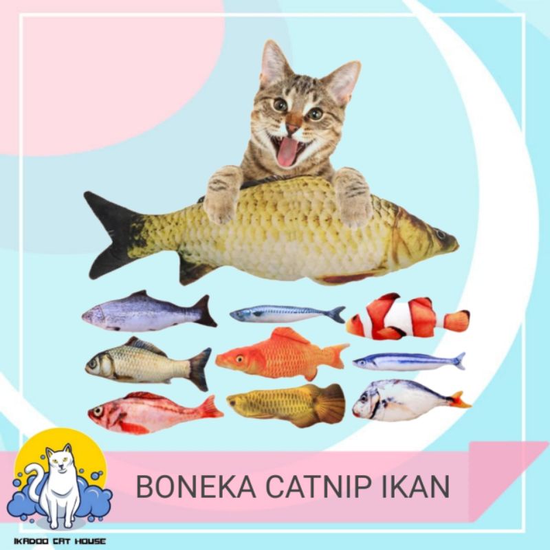 BONEKA CATNIP IKAN /MAINAN KUCING CATNIP