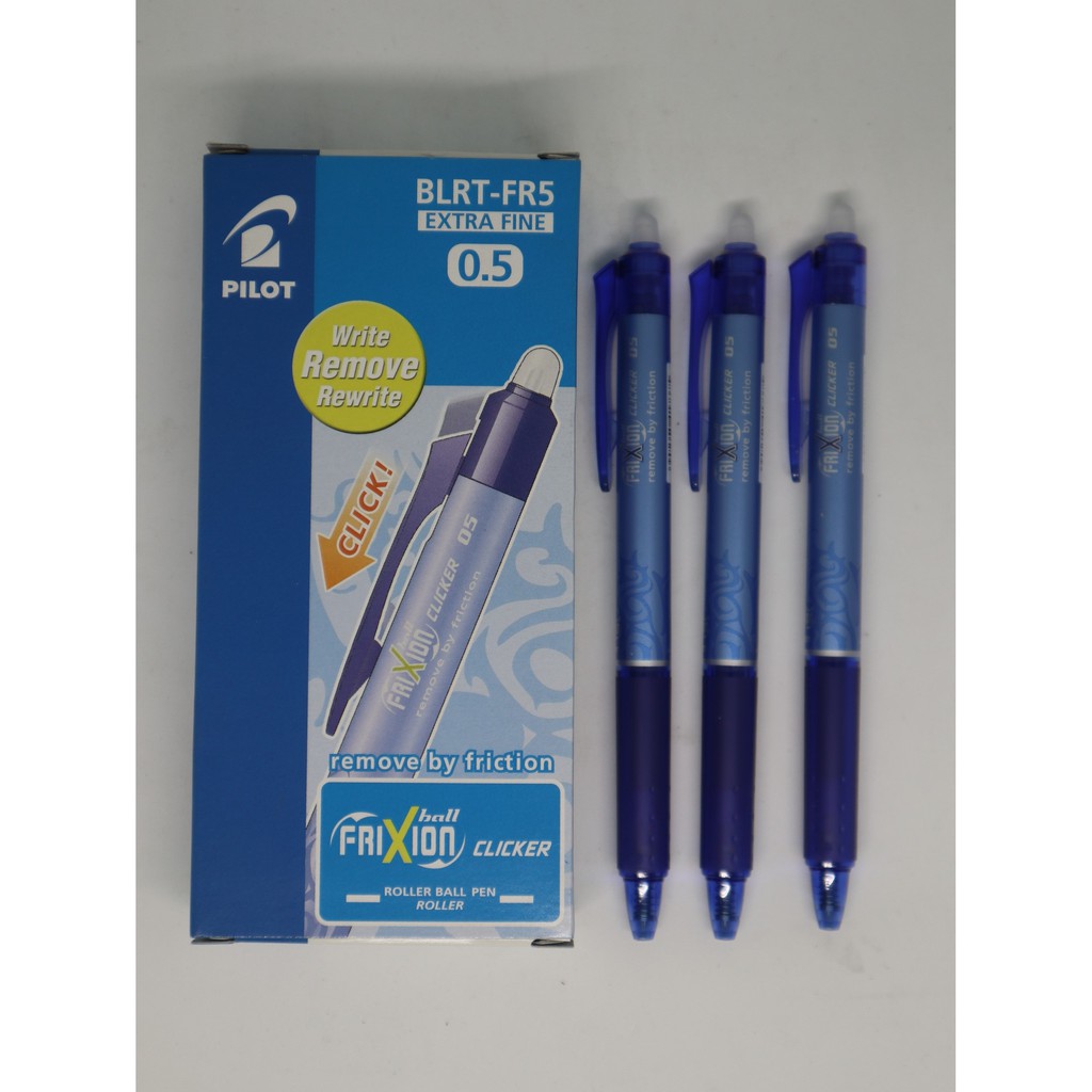 

Pilot Frixion Pen Biru Hitam 0.5mm 0.7mm Per Lusin CV4
