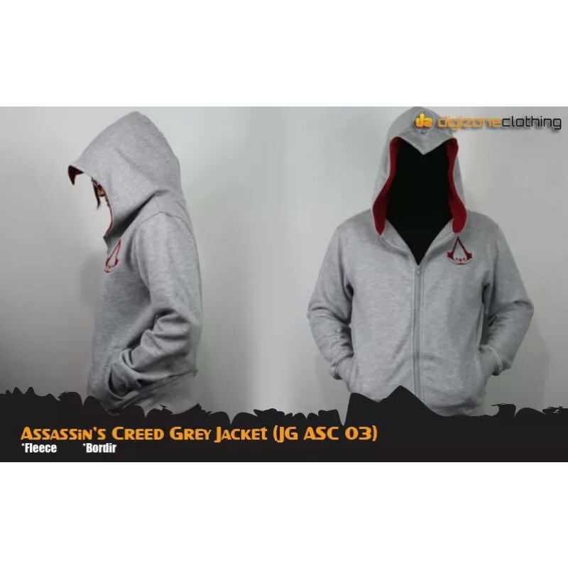 Assassin's Creed Grey Hoodie Jacket (JG ASC 03)