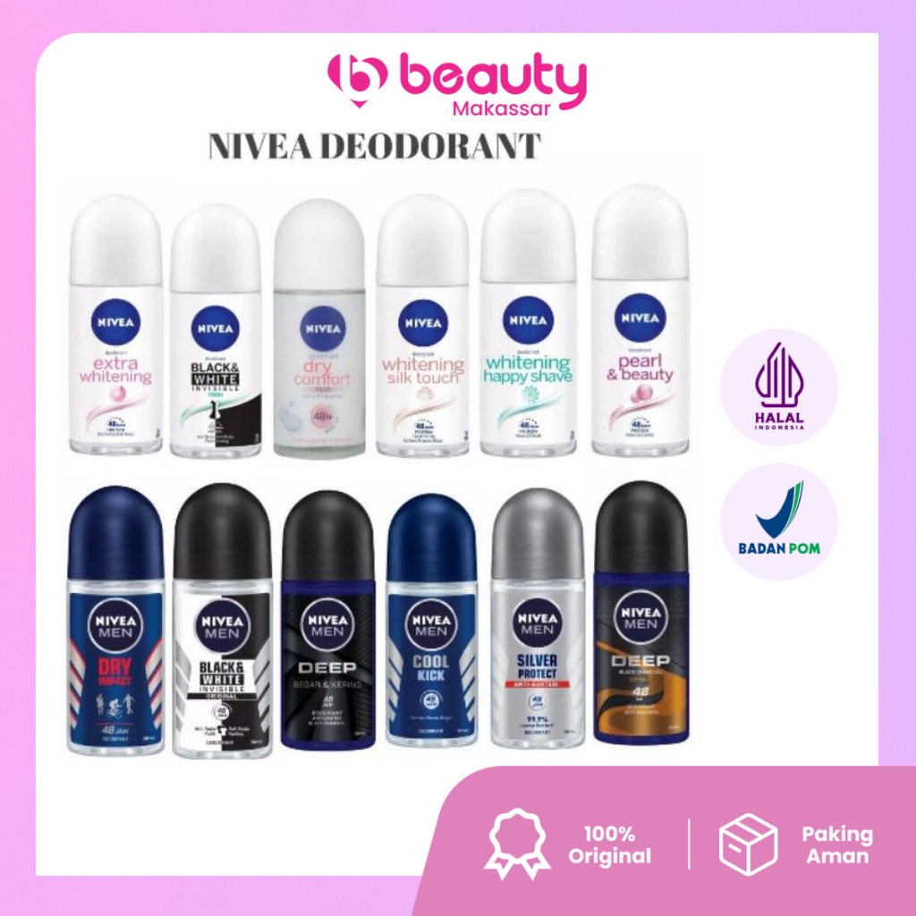 Nivea Roll On 25ml/50ml / nivea men deodorant / Deodorant nivea