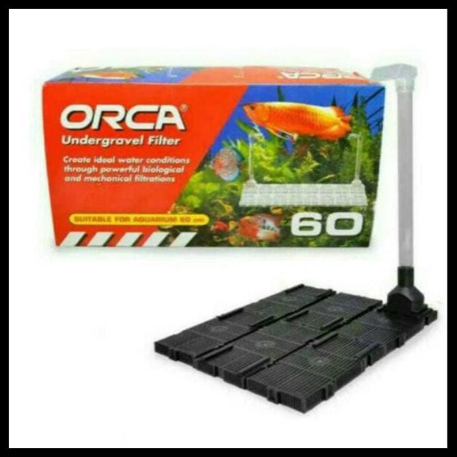 Undergravel Filter Orca 1set Untuk Aquarium Aquascape 40cm 60cm Shopee Indonesia