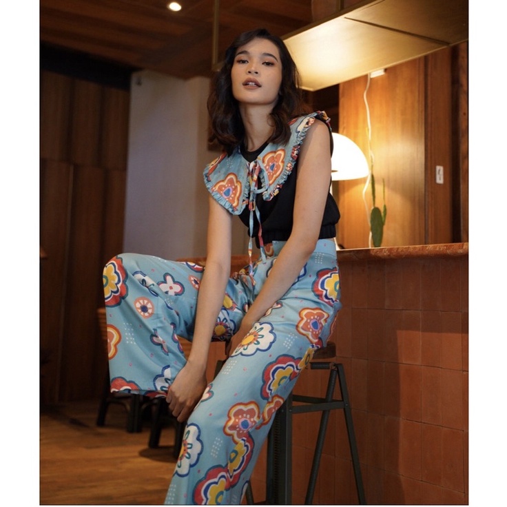 Calla the label X Andien Size L Bloom Pallazo Pants (Prelove Vvgc)