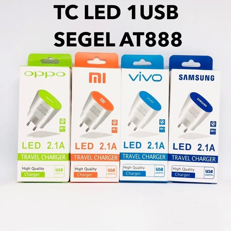 Charger Vivo Led Casan Vivo LED 1USB 2.1A Segel BST