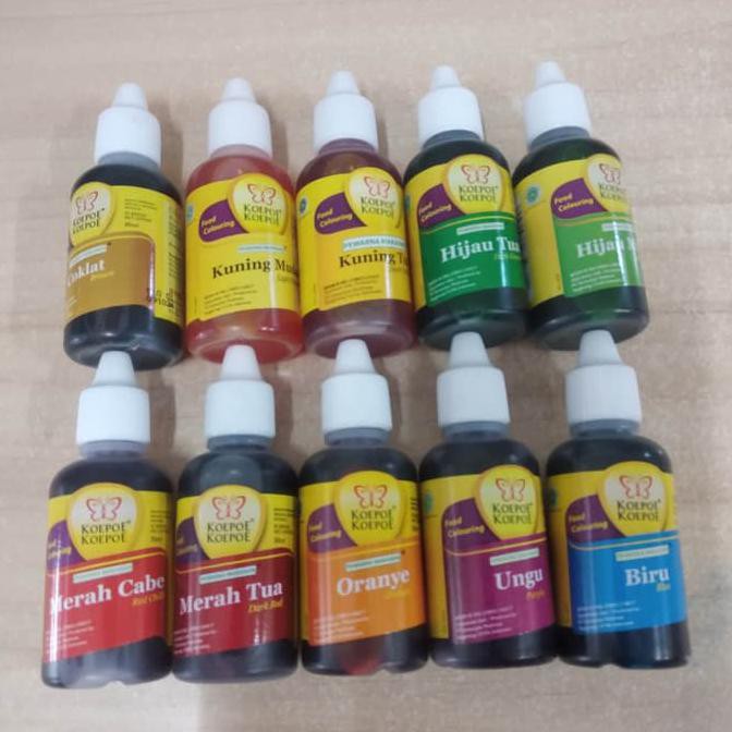 

Pewarna Makanan Koepoe Koepoe Coklat,Kuning Muda, Merah dll - Biru EKSLUSIF Kode 43