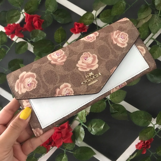 Dompet coach envelope Flower