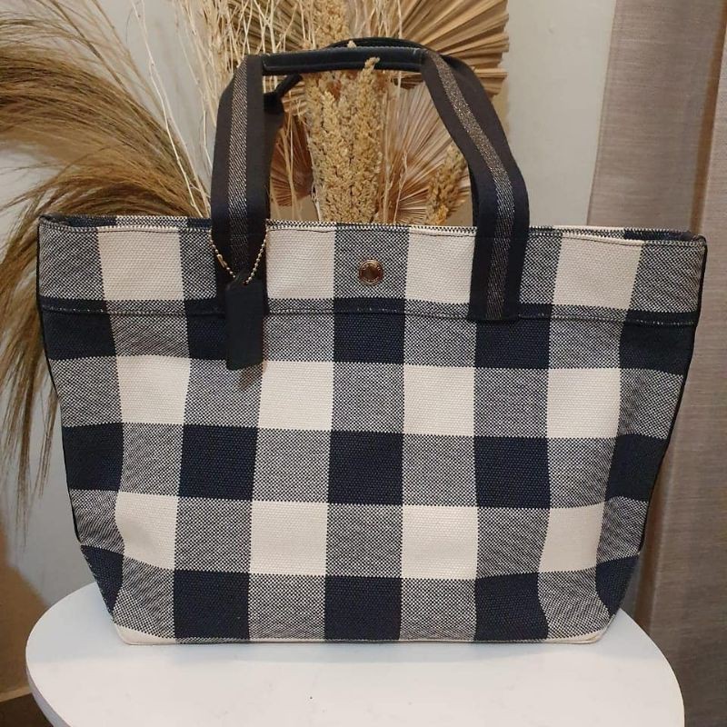 coach tote kanvas midnight original