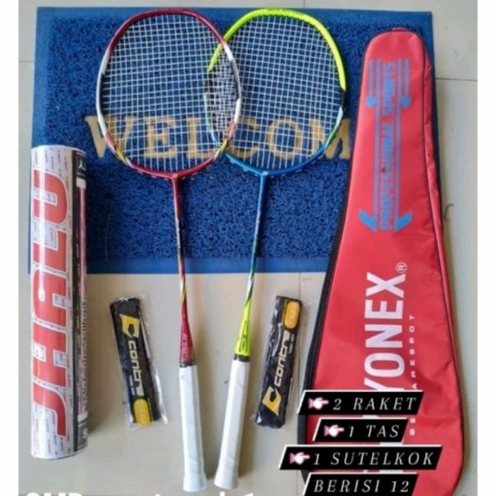 RAKET BADMINTON BULUTANGKIS MURAH BONUS KOK 1 TABUNG