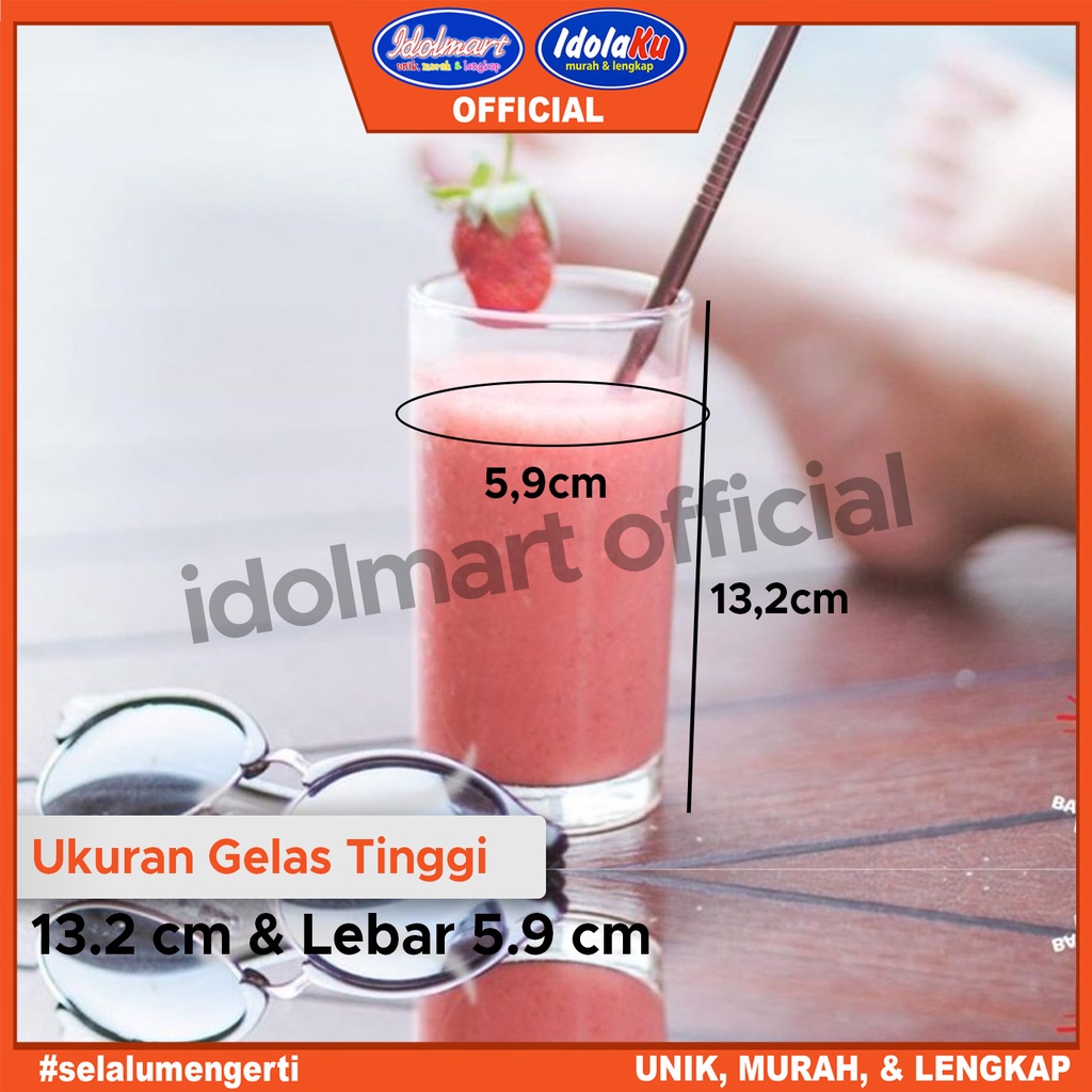 IDOLAKU Citinova Gelas Swiss Isi 6 PCS / Gelas Set Isi 6 / Gelas Kado/ Gelas Kaca Jus