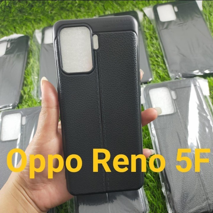 Soft Case OPPO Reno 5F Auto Focus Leather Slim Fit