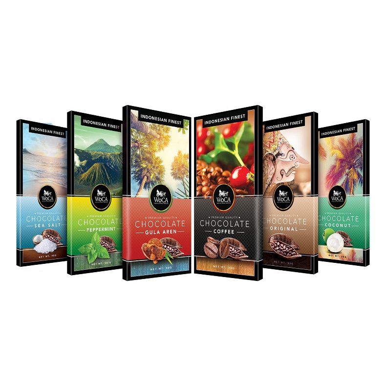 

ROASTING KOPI Premium Chocolate Bar 3 x 90 gram - 8 Pilihan Rasa Cokelat (WoCa)
