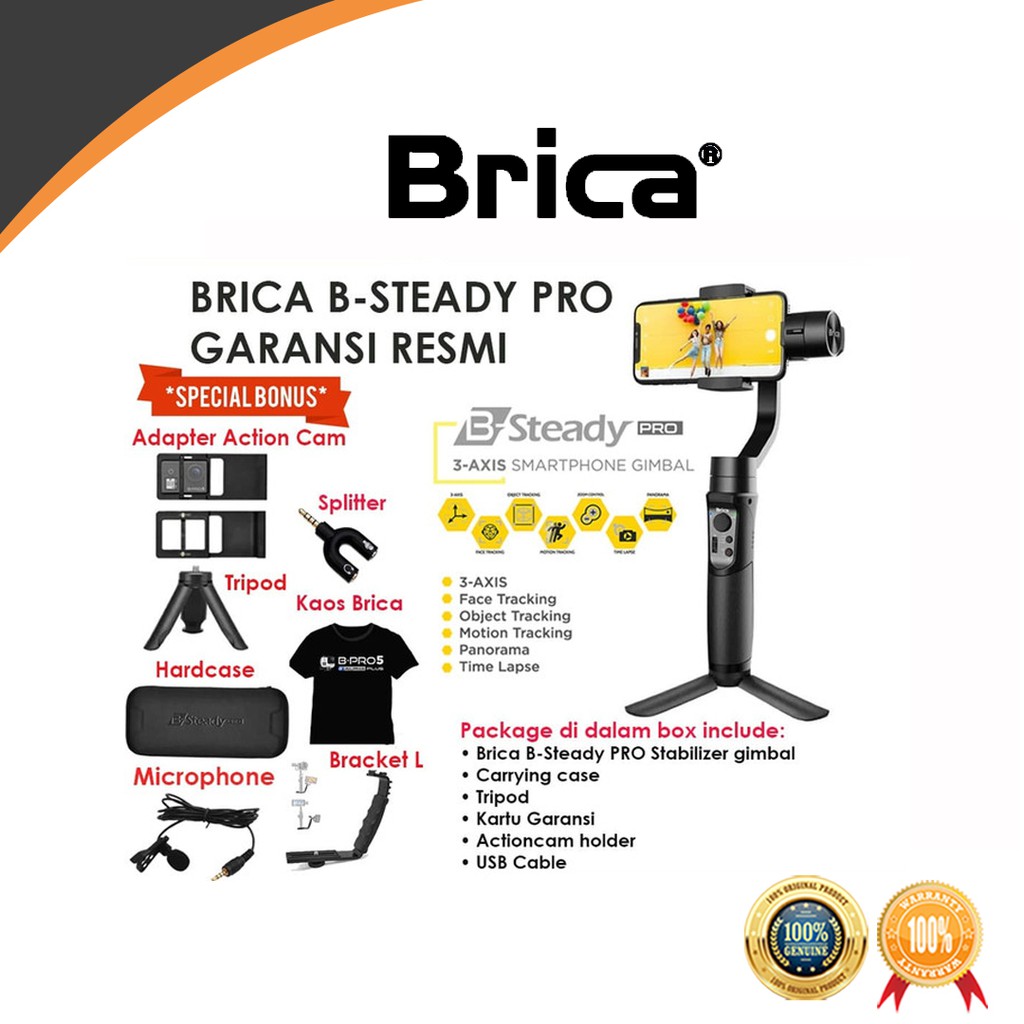 Brica B-Steady PRO - BSteady PRO - Gimbal 3-Axis