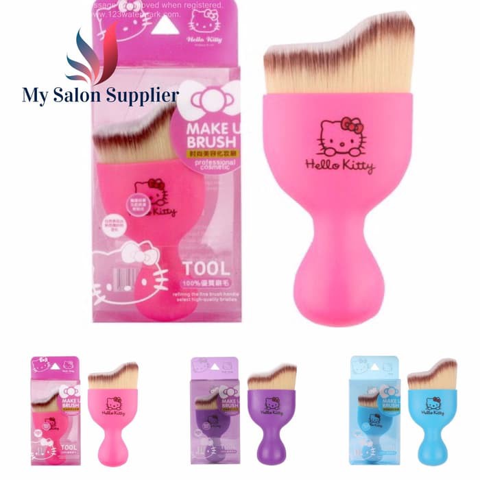 Kuas Curved Foundation Hello Kitty Make Up Brush