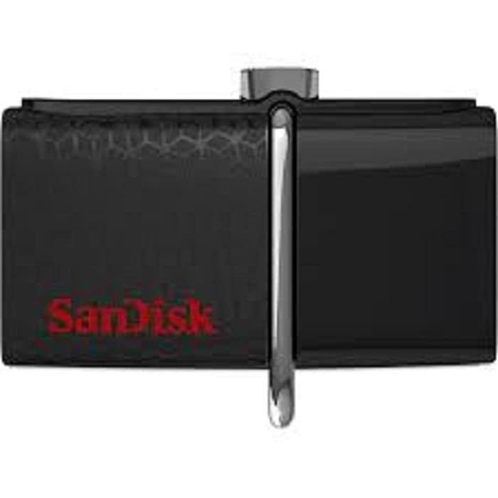 Sandisk Ultra Flashdisk Dual USB Drive 3.0 OTG 64GB - Black